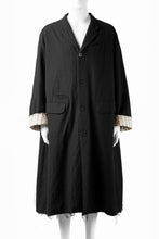 画像をギャラリービューアに読み込む, KLASICA &quot;1983&quot; CUT OFF CLASSIC STRAIGHT COAT / ALEXANDER TWILL MATT MIX (COAL BLACK)