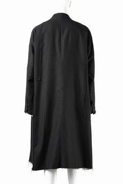 画像をギャラリービューアに読み込む, KLASICA &quot;1983&quot; CUT OFF CLASSIC STRAIGHT COAT / ALEXANDER TWILL MATT MIX (COAL BLACK)
