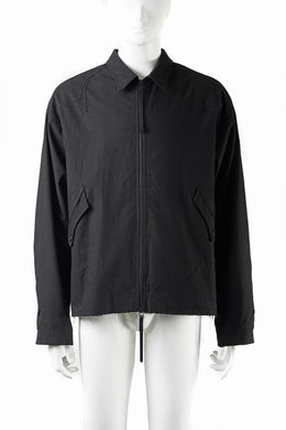 Professor.E DRAWSTRING COACH JACKET (BLACK)