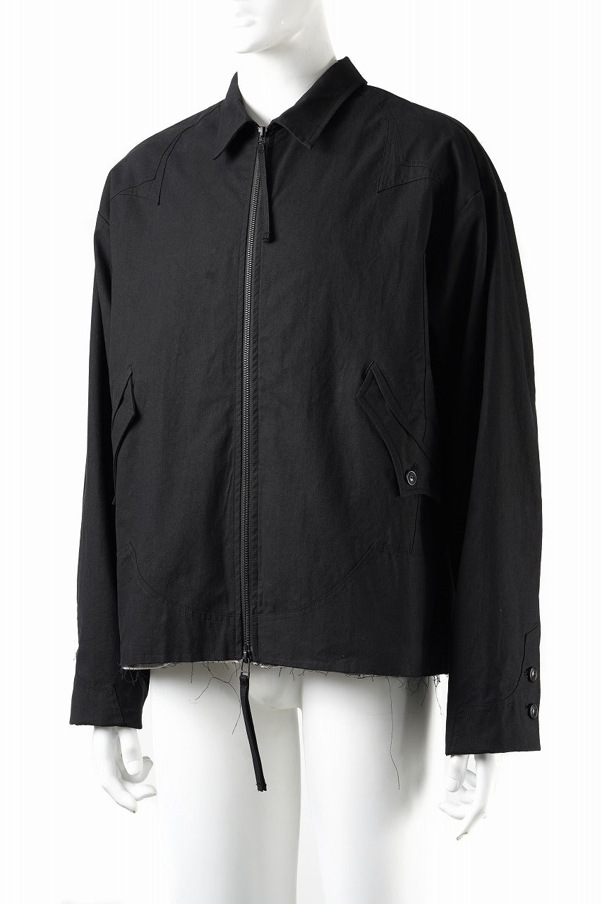 画像をギャラリービューアに読み込む, Professor.E DRAWSTRING COACH JACKET (BLACK)