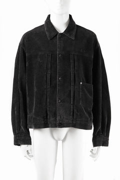 画像をギャラリービューアに読み込む, Professor.E AGED CORDUROY JACKET (AGED BLACK)