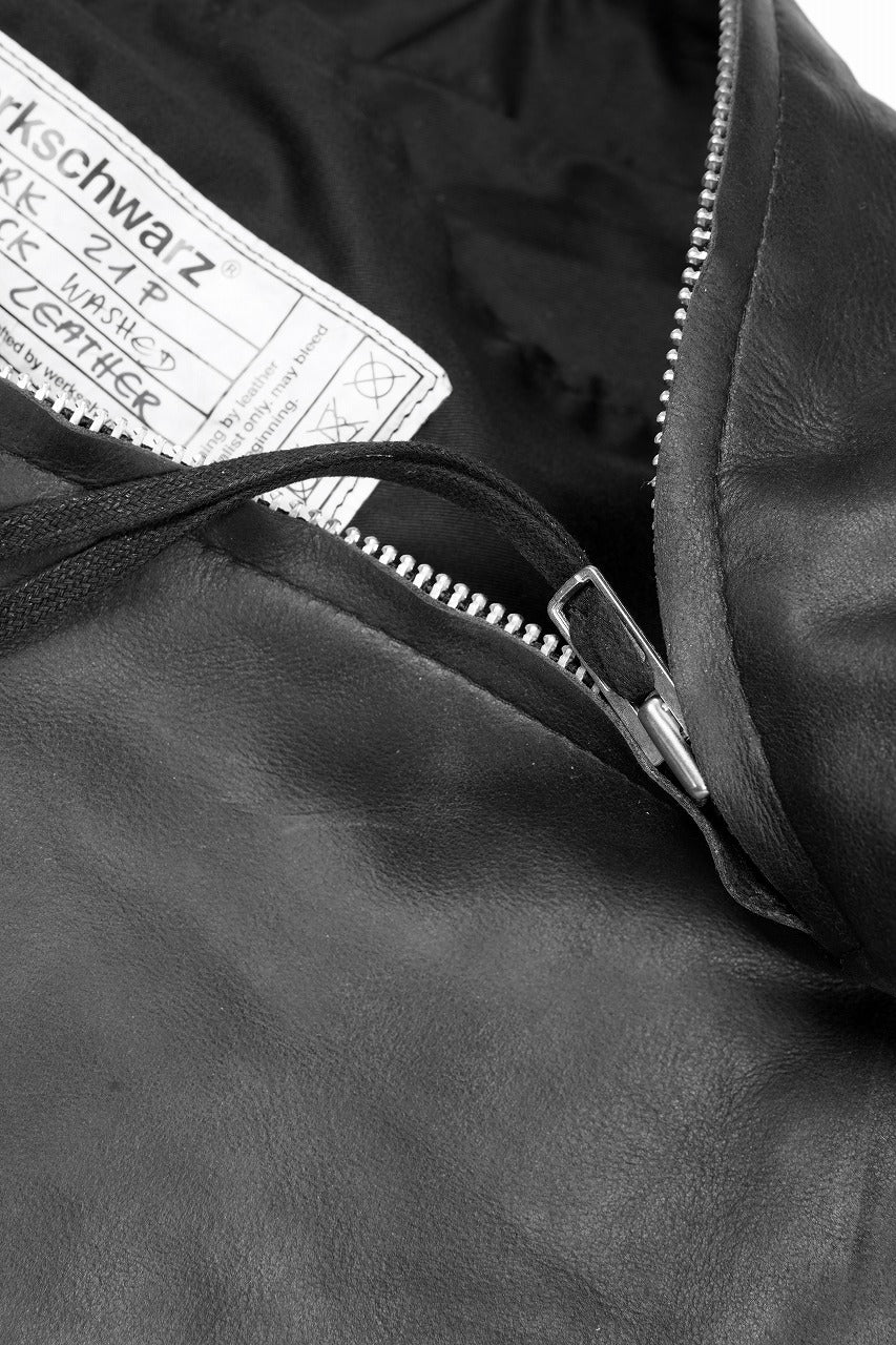 werkschwarz exclusive SHOULDER BAG 21p / PULL UP COW LEATHER (BLACK)
