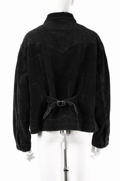 画像をギャラリービューアに読み込む, Professor.E AGED CORDUROY JACKET (AGED BLACK)