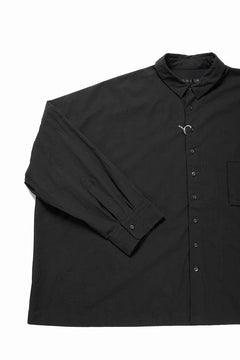 Load image into Gallery viewer, KLASICA EXTRA WIDE BOXY SHIRTS / HIGH TWISTED COTTON POPLIN HANDWASH &amp; SUN DRY (BLACK)