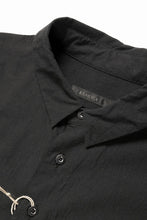 Load image into Gallery viewer, KLASICA EXTRA WIDE BOXY SHIRTS / HIGH TWISTED COTTON POPLIN HANDWASH &amp; SUN DRY (BLACK)