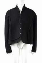 画像をギャラリービューアに読み込む, Professor.E FELTED WOOL BLAZER (BLACK)