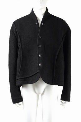 Professor.E FELTED WOOL BLAZER (BLACK)
