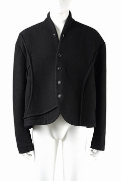 画像をギャラリービューアに読み込む, Professor.E FELTED WOOL BLAZER (BLACK)