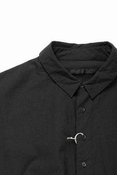 Load image into Gallery viewer, KLASICA EXTRA WIDE BOXY SHIRTS / HIGH TWISTED COTTON POPLIN HANDWASH &amp; SUN DRY (BLACK)