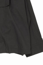 Load image into Gallery viewer, KLASICA EXTRA WIDE BOXY SHIRTS / HIGH TWISTED COTTON POPLIN HANDWASH &amp; SUN DRY (BLACK)