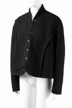 画像をギャラリービューアに読み込む, Professor.E FELTED WOOL BLAZER (BLACK)