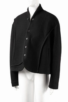 画像をギャラリービューアに読み込む, Professor.E FELTED WOOL BLAZER (BLACK)