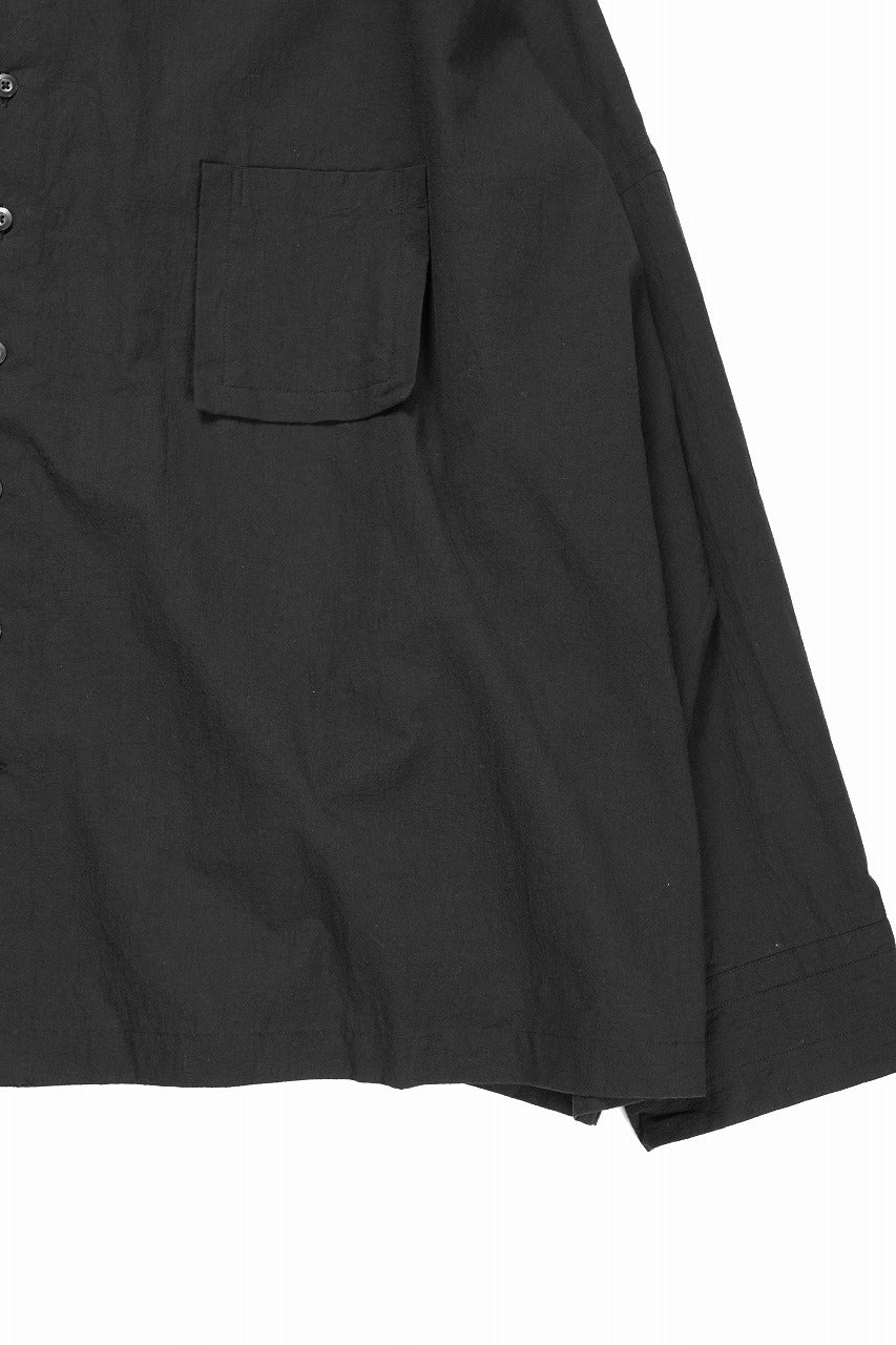 Load image into Gallery viewer, KLASICA EXTRA WIDE BOXY SHIRTS / HIGH TWISTED COTTON POPLIN HANDWASH &amp; SUN DRY (BLACK)