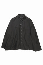 Load image into Gallery viewer, KLASICA EXTRA WIDE BOXY SHIRTS / HIGH TWISTED COTTON POPLIN HANDWASH &amp; SUN DRY (BLACK)