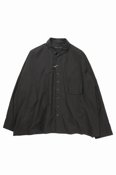 Load image into Gallery viewer, KLASICA EXTRA WIDE BOXY SHIRTS / HIGH TWISTED COTTON POPLIN HANDWASH &amp; SUN DRY (BLACK)