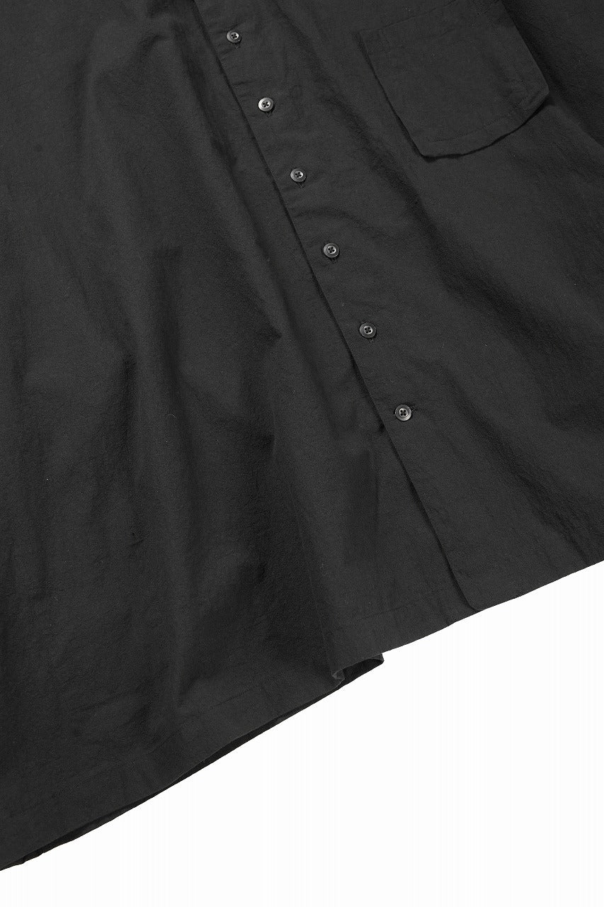 Load image into Gallery viewer, KLASICA EXTRA WIDE BOXY SHIRTS / HIGH TWISTED COTTON POPLIN HANDWASH &amp; SUN DRY (BLACK)