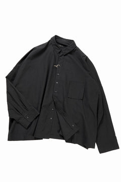 Load image into Gallery viewer, KLASICA EXTRA WIDE BOXY SHIRTS / HIGH TWISTED COTTON POPLIN HANDWASH &amp; SUN DRY (BLACK)