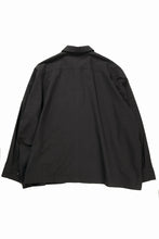 Load image into Gallery viewer, KLASICA EXTRA WIDE BOXY SHIRTS / HIGH TWISTED COTTON POPLIN HANDWASH &amp; SUN DRY (BLACK)