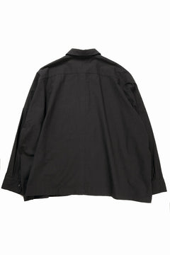 Load image into Gallery viewer, KLASICA EXTRA WIDE BOXY SHIRTS / HIGH TWISTED COTTON POPLIN HANDWASH &amp; SUN DRY (BLACK)