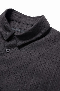 Load image into Gallery viewer, KLASICA EXTRA WIDE OUTER SHIRTS / FORK NEEDLE PUNCH SUPER 100&#39;s PENCIL STRIPE (IRON BROWN STRIPES)