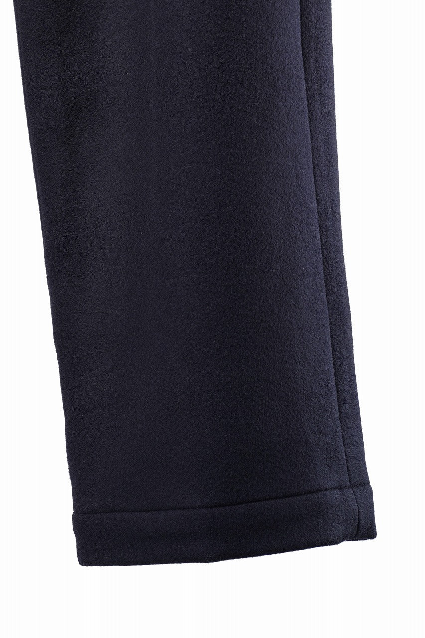 画像をギャラリービューアに読み込む, FULLCOUNT 1145 WOOL MELTON WIDETUCK TROUSERS (NAVY)