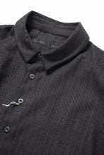 Load image into Gallery viewer, KLASICA EXTRA WIDE OUTER SHIRTS / FORK NEEDLE PUNCH SUPER 100&#39;s PENCIL STRIPE (IRON BROWN STRIPES)