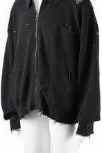 画像をギャラリービューアに読み込む, Professor.E DESTROYED KNIT JACKET (BLACK)