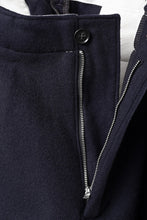 画像をギャラリービューアに読み込む, FULLCOUNT 1145 WOOL MELTON WIDETUCK TROUSERS (NAVY)