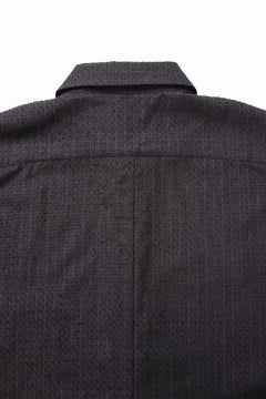 Load image into Gallery viewer, KLASICA EXTRA WIDE OUTER SHIRTS / FORK NEEDLE PUNCH SUPER 100&#39;s PENCIL STRIPE (IRON BROWN STRIPES)