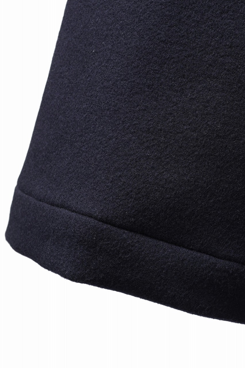 画像をギャラリービューアに読み込む, FULLCOUNT 1145 WOOL MELTON WIDETUCK TROUSERS (NAVY)