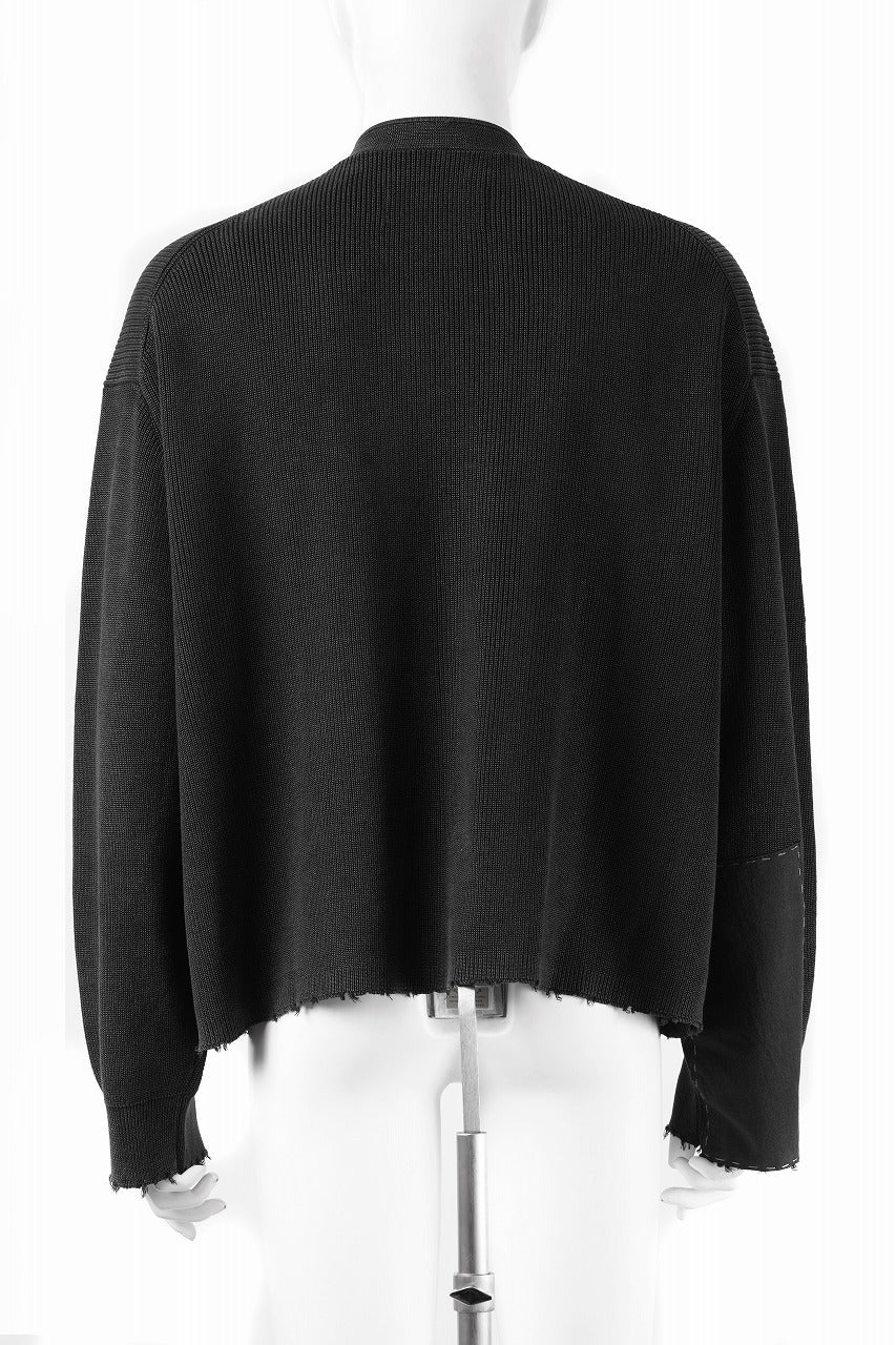 画像をギャラリービューアに読み込む, Professor.E DOUBLED BREASTED AGED KNIT (BLACK)