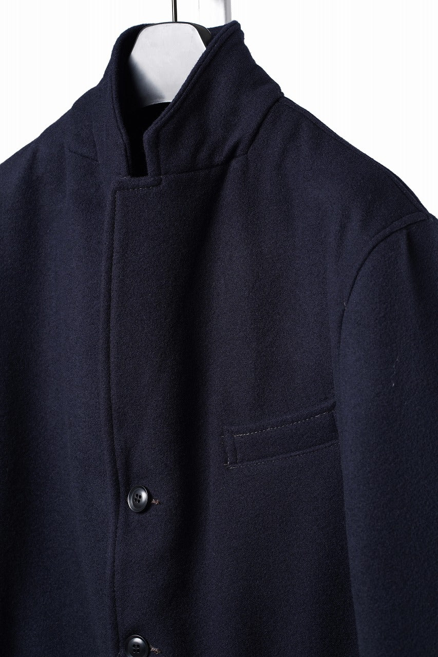 Load image into Gallery viewer, FULLCOUNT 2055 WOOL MELTON UNSTRUCTURED JACKET (NAVY)