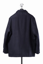 Load image into Gallery viewer, FULLCOUNT 2055 WOOL MELTON UNSTRUCTURED JACKET (NAVY)