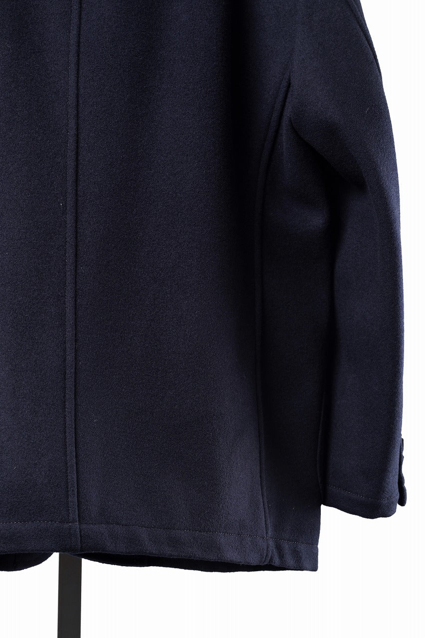 Load image into Gallery viewer, FULLCOUNT 2055 WOOL MELTON UNSTRUCTURED JACKET (NAVY)