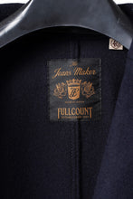 Load image into Gallery viewer, FULLCOUNT 2055 WOOL MELTON UNSTRUCTURED JACKET (NAVY)