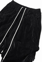 画像をギャラリービューアに読み込む, A.F ARTEFACT WASHER VELOR TUCK WIDE PANTS (BLACK)