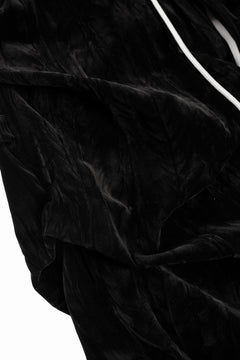 画像をギャラリービューアに読み込む, A.F ARTEFACT WASHER VELOR TUCK WIDE PANTS (BLACK)