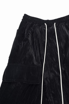 画像をギャラリービューアに読み込む, A.F ARTEFACT WASHER VELOR WRAP SKIRT SHORTS (BLACK)