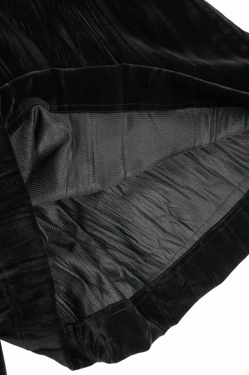 画像をギャラリービューアに読み込む, A.F ARTEFACT WASHER VELOR WRAP SKIRT SHORTS (BLACK)