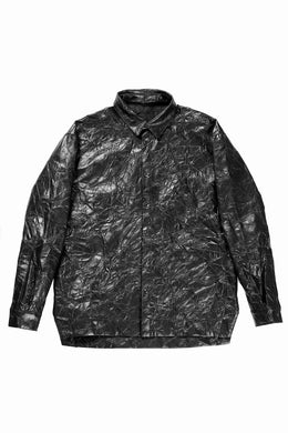 A.F ARTEFACT WASHER SYNTHETIC LEATHER SHRT (BLACK)