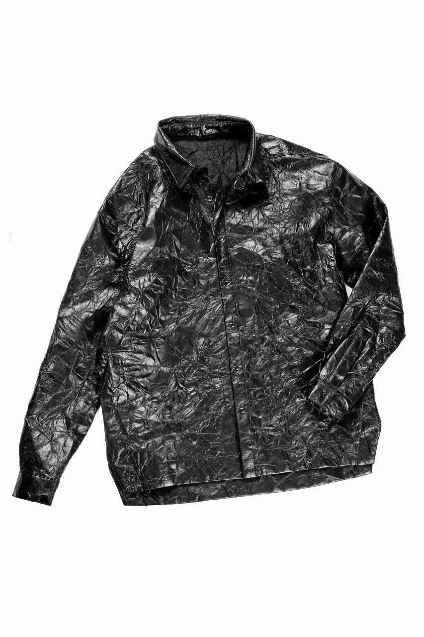 画像をギャラリービューアに読み込む, A.F ARTEFACT WASHER SYNTHETIC LEATHER SHRT (BLACK)
