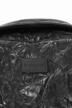 画像をギャラリービューアに読み込む, A.F ARTEFACT WASHER SYNTHETIC LEATHER SHRT (BLACK)
