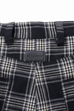 画像をギャラリービューアに読み込む, A.F ARTEFACT TUCK WIDE EASY PANTS / TARTAN CHECK (BLACK x GREY)