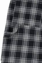 画像をギャラリービューアに読み込む, A.F ARTEFACT TUCK WIDE EASY PANTS / TARTAN CHECK (BLACK x GREY)