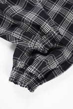 画像をギャラリービューアに読み込む, A.F ARTEFACT TUCK WIDE EASY PANTS / TARTAN CHECK (BLACK x GREY)