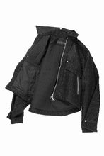 画像をギャラリービューアに読み込む, A.F ARTEFACT TUCK SLEEVE JACKET / LUXURY TWEED (BLACK)