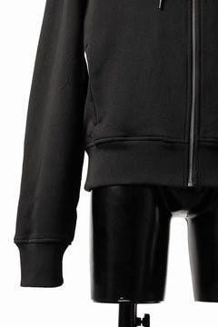 画像をギャラリービューアに読み込む, entire studios SLIM ZIP UP SWEAT PARKA (BLACK)