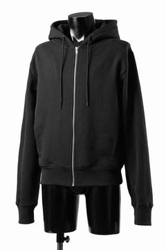 画像をギャラリービューアに読み込む, entire studios SLIM ZIP UP SWEAT PARKA (BLACK)