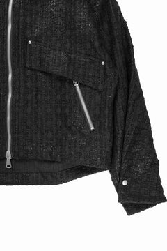 画像をギャラリービューアに読み込む, A.F ARTEFACT TUCK SLEEVE JACKET / LUXURY TWEED (BLACK)