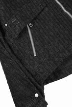 画像をギャラリービューアに読み込む, A.F ARTEFACT TUCK SLEEVE JACKET / LUXURY TWEED (BLACK)